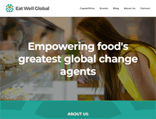 Tablet Screenshot of eatwellglobal.com